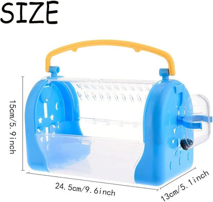 kathson Portable Hamster Cage Dwarf Hamster Carry Travel Cage - Image 5