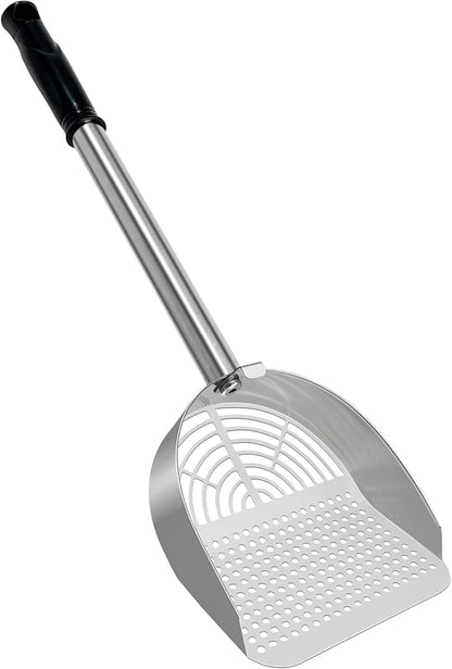 Cat Litter Scoop Deep Shovel, Detachable Long Handle Litter Scooper, Metal Cat by LIHOOOOM