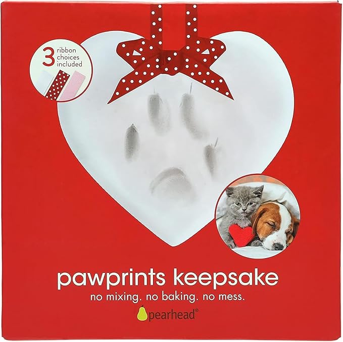 Pearhead Pet Paw Print Valentine’s Ornament Kit – Heart-Shaped Clay Pawprint - Image 8