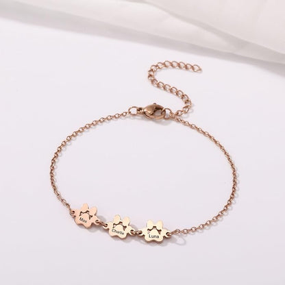 MeMeDIY Personalized Paw Print Bracelet - Image 2