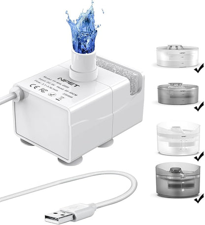 NPET DF10 Dog Water Fountain, 170oz/1.3Gallon/5L Large Automatic Pet Water by NPET