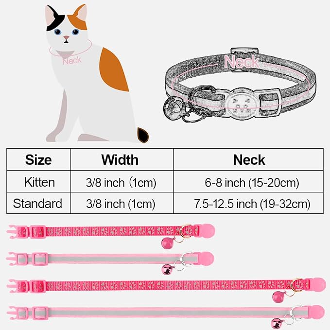 Taglory Reflective Cat Collar Breakaway - Image 6