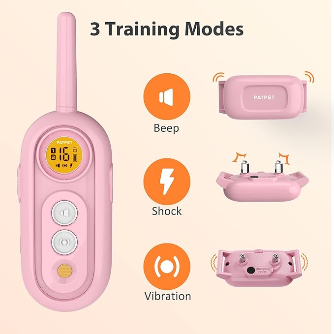 PATPET Dog Shock Collar for Medium Dogs- Dog Training Collar - Image 2
