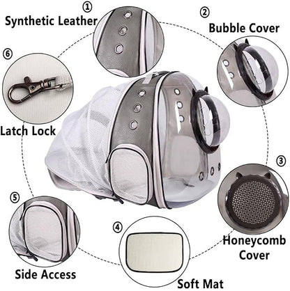 Expandable Cat Carrier Backpack, Backpack - Image 4