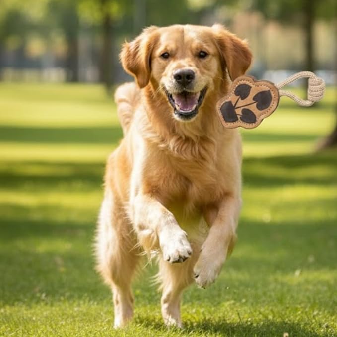 Natural Jute Dog Chew Toy – Tough & Durable Plant-Shaped Puppy Toy, Safe - Image 5