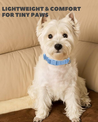 Dynmeow Soft and Breathable Cotton Dog Collar, Durable Adjustable Boy Pet Collar - Image 6