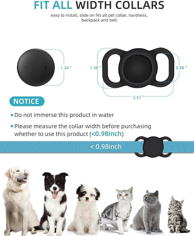 VB GPS Tracker for Dogs, Mini GPS Cat Tracker, Smart Pet Activity Tracker - Image 3