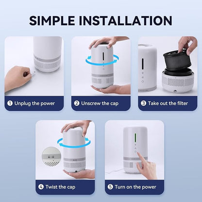 Air Purifiers for Home, H13 HEPA Small Air Purifier for Room up to 960ft² - Image 3