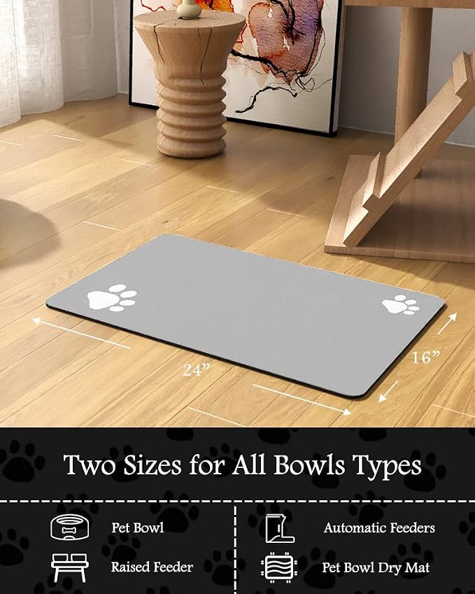 Pet Feeding Mat-Absorbent Dog Mat - Image 7