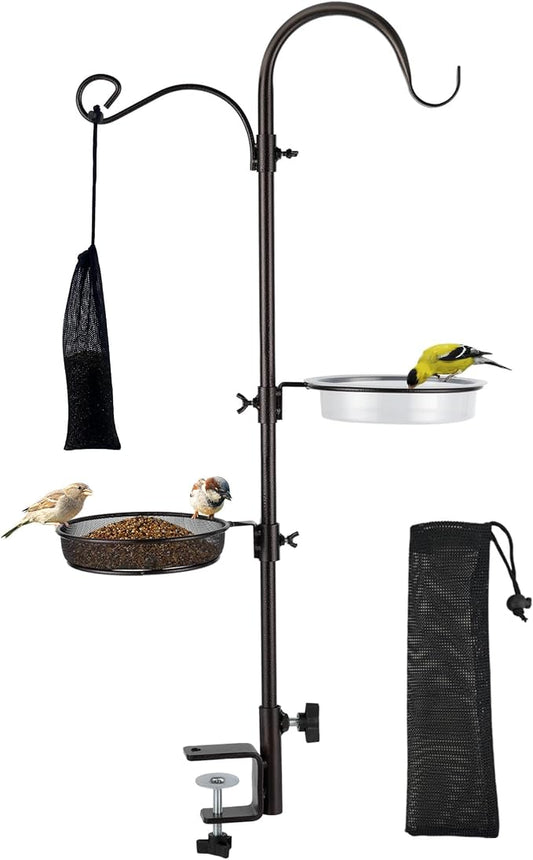 ERYTLLY Deck Hook Bird Feeder Pole Bird Feeder Porch Multi Hook Bird Feeding by ERYTLLY