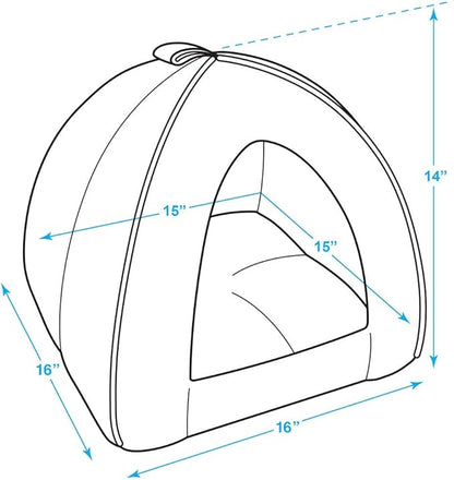 Best Pet Supplies Dog House Bed Crate Mat Tent Indoor Round Soft Plush - Image 4