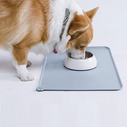 AUDWUD Silicone Waterproof Pet Feeding Mats, Anti Slip Bowl Pad, Dog Mat - Image 7