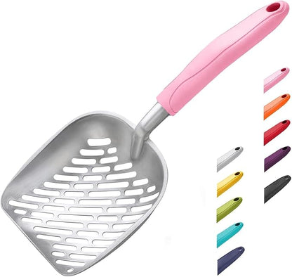 WePet Cat Litter Scoop, Aluminum Alloy Sifter, Kitty Metal Scooper, Deep Shovel by WePet