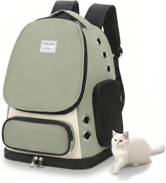 Cat Backpack Carrier, TSA Airline Approved Pet Travel Bag by GixDix