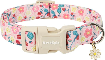 Dog Collar for Medium Dogs, Spring Pink Dog Collars by Unknown