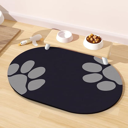 Large Pet Feeding Mat – 28''x17'' Absorbent Dog Mat by METEOROCK