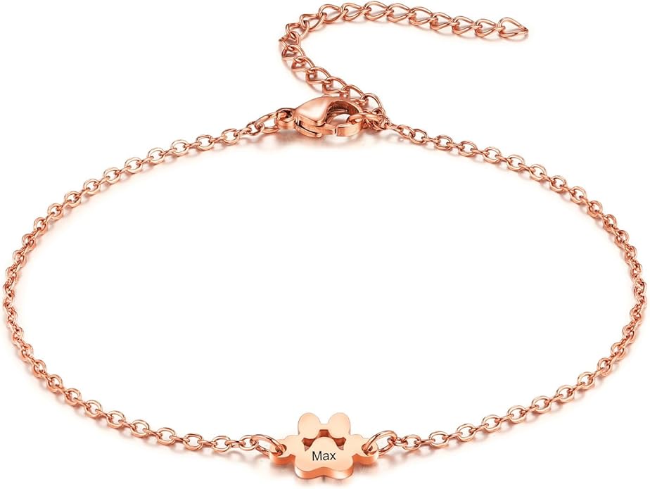 MeMeDIY Personalized Paw Print Bracelet by MeMeDIY