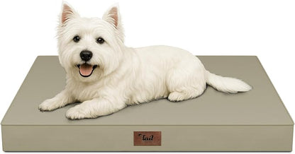 Outdoor Dog Bed for Small Dogs & Cats, Waterproof Dog Crate Mat Orthopedic Egg by TailStories