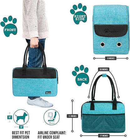 PetAmi Dog Purse Carrier for Small Dogs, Airline Approved Soft Sided Pet Carrier - Image 2