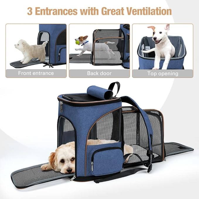 Lekereise Large Cat Backpack Carrier Fit Up to 20 25 Lbs, Expandable Pet - Image 3
