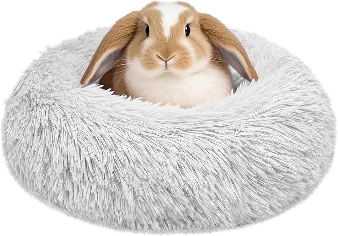 Guinea Pigs Bed Small Animal Bedding Donut-Shaped Burrowing Pet Bed Soft and by LightUpYourPetsLife