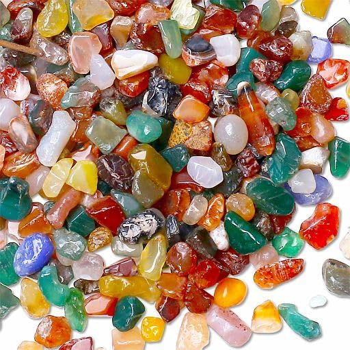 YATOJUZI Colorful Agate Aquarium Gravel Rocks Mix-color Bulk Wholesale Tumbled by YATOJUZI