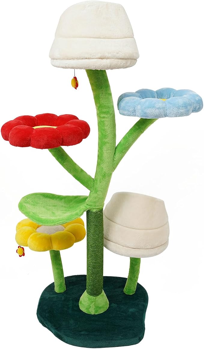 Cat Tree, 6-Tier Cat Tower for Large/Small Cats Climbing, 63.8inch Tall Cat - Image 3