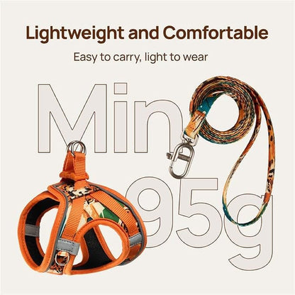 Cat Harness and Leash Set, Step-in Escape Proof Adjustable Vest Harness - Image 5