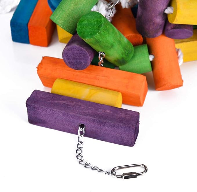 KINTOR Bird Chewing Toy Large Medium Parrot Cage Bite Toys African Grey Macaws - Image 2