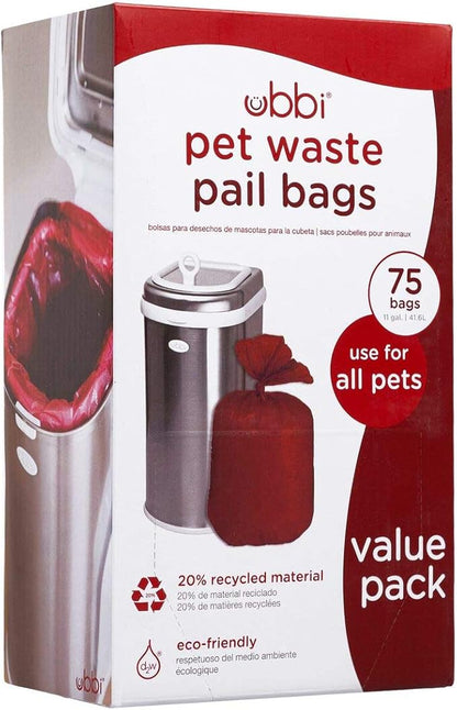 Ubbi Pet Waste Pail Bags, Cat Litter Box Cleaning Solution by Ubbi