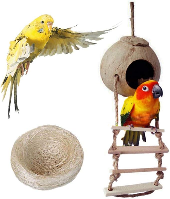 PINVNBY Coconut Bird Nest Hut by PINVNBY
