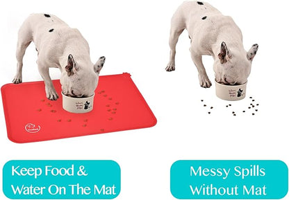Silicone Waterproof Dog Cat Pet Feeding Mats, Non Slip, Easy Clean Pet Dog Cat - Image 7