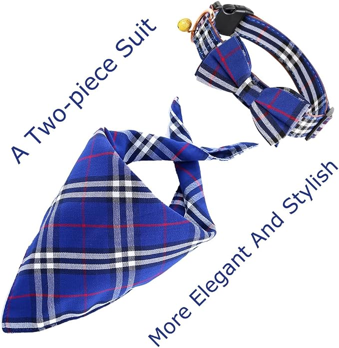Yizepet Dog Collar with Bow Tie- Adjustable pet Collar - Image 2