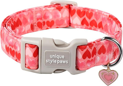 Unique style paws Valentine's Day Dog Collar Plastic Buckle Collar by Uniquestylepaws