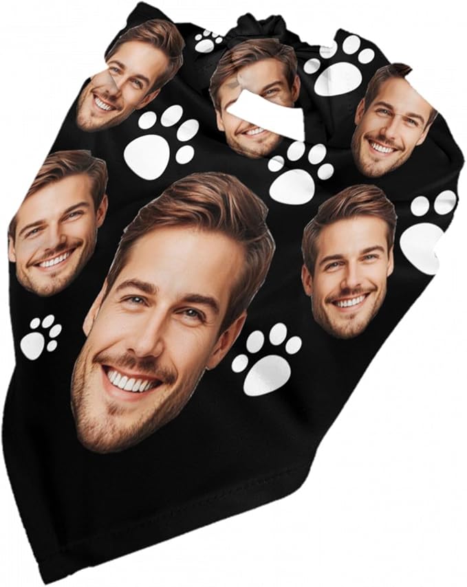 Custom Dog Bandana for Cat Dog Pet Add Your Design Personalized Neckwear - Image 7