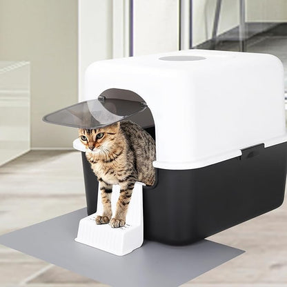 Sfozstra Cat Litter Box with Lid, Fully Enclosed Splash-Proof and Leak-Proof - Image 3