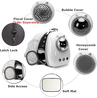 Back Expandable Cat Carrier Backpack, Backpack - Image 3