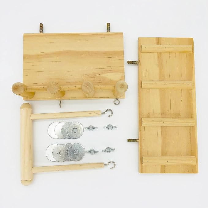 Parrot Climbing Ladder, Bird Wooden Playground - Image 6