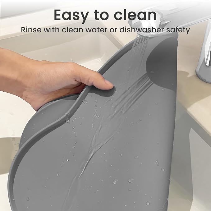 Ptlom Silicone Pet Placemat for Dogs and Cats, Non-Slip Waterproof Dog Feeding - Image 7