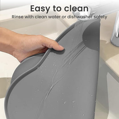 Ptlom Silicone Pet Placemat for Dogs and Cats, Non-Slip Waterproof Dog Feeding - Image 7