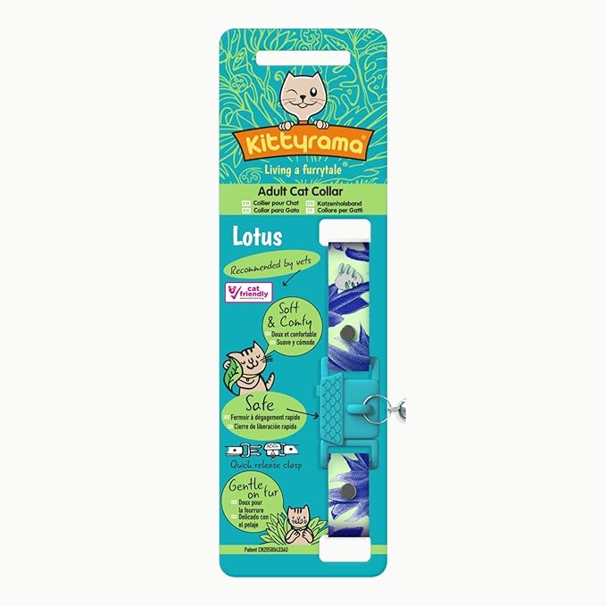 Kittyrama Botanicals Lotus Cat Collar. Award Winning. Hypoallergenic, Quick - Image 6