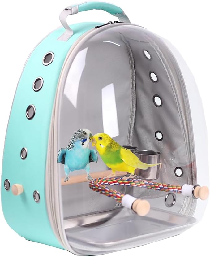 Bird Traval Carrier Cage, Vet Transport Book Bag by halinfer