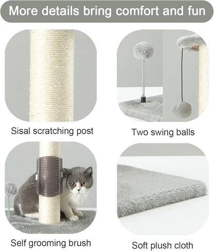 PEEKAB 32" Tall Cat Scratching Post Sisal Scratch Posts - Image 3