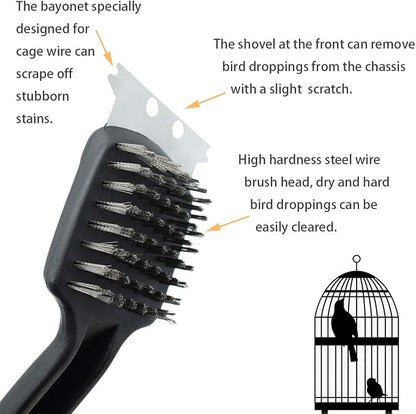 Stainless Steel Bird Droppings Cleaning Brush - Image 3