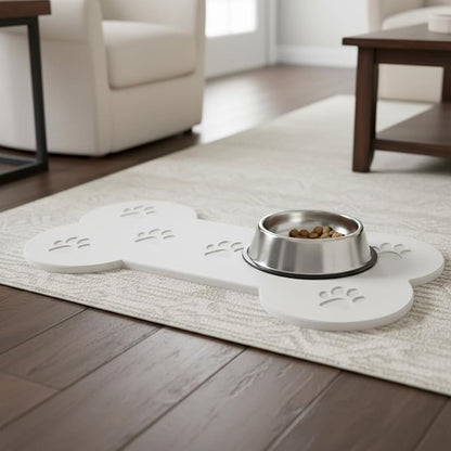 Diatomaceous Earth Dog Food Mat, Large 19.6"x9.8" Bone Shape - Image 6