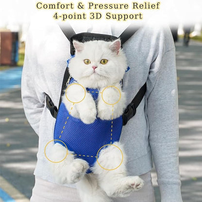Dog Carrier Backpack, Adjustable Puppy Front Carrier Backpack, Ventilated Dog - Image 3