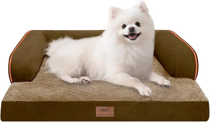 Small Dog Bed Orthopedic Washable Cat Bed Memory Foam Small Couch Sofa Indoor by Mekiy