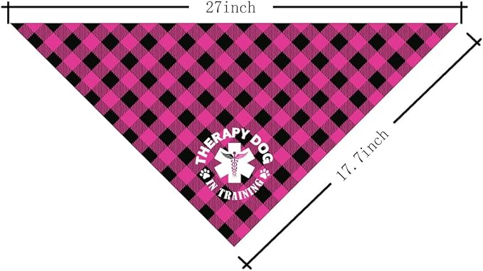 Dog Bandana, Therapy Dog Please Pet Me with, Dogs Scarf Classical Printing - Image 2