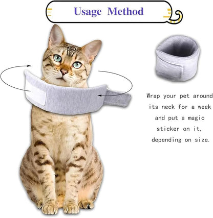 Cat Cone Collar for Pet with Spinal IVDD Issues After Surgery Recovery - Image 4