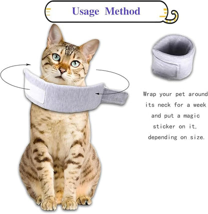 Cat Cone Collar for Pet with Spinal IVDD Issues After Surgery Recovery - Image 4
